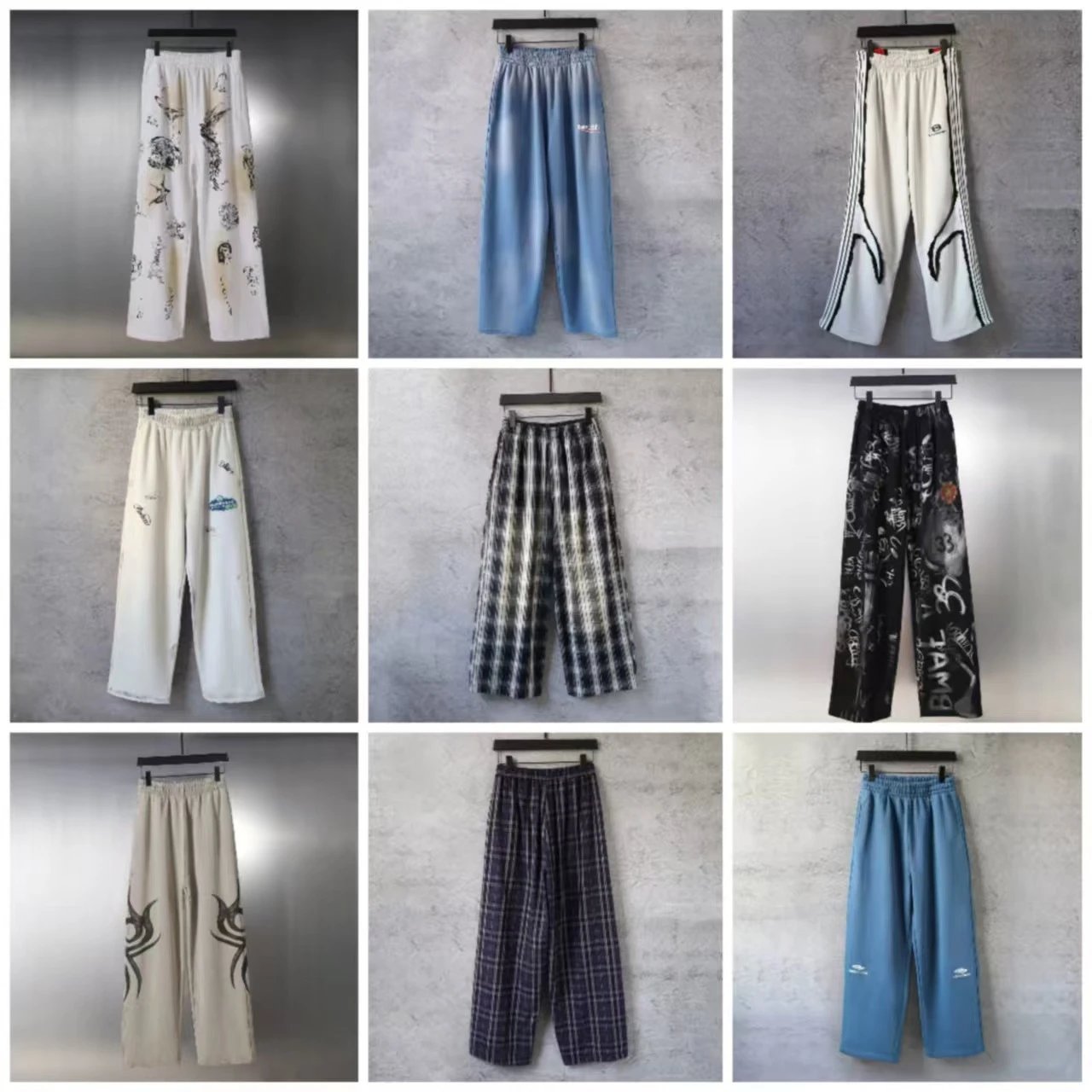 Balenciaga Loose Casual Pants Collection