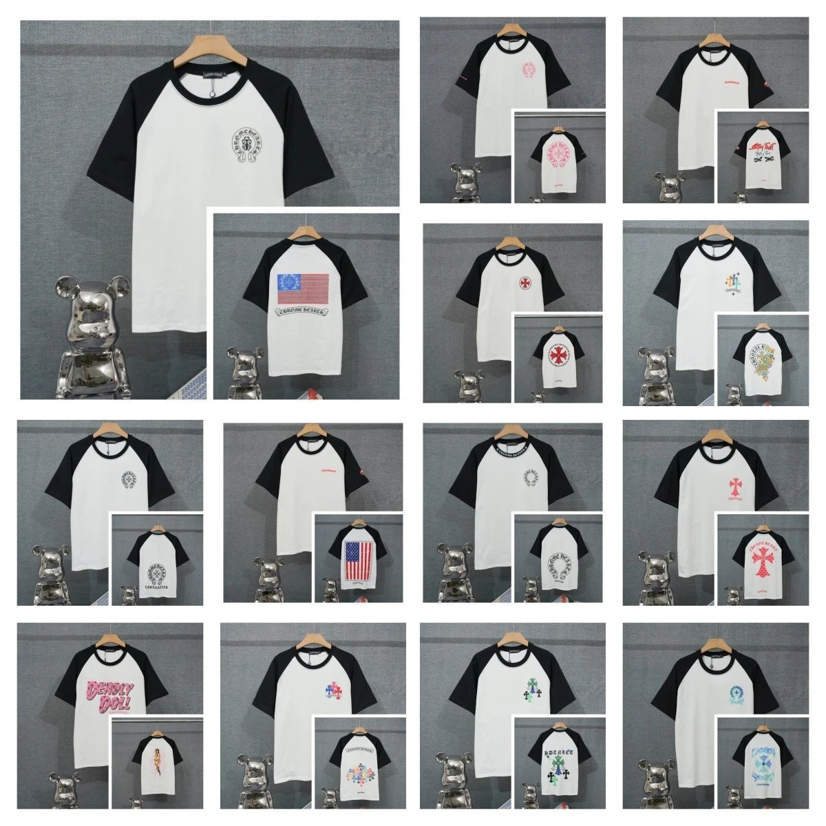 Chrome Hearts Graphic Raglan T-Shirt Collection