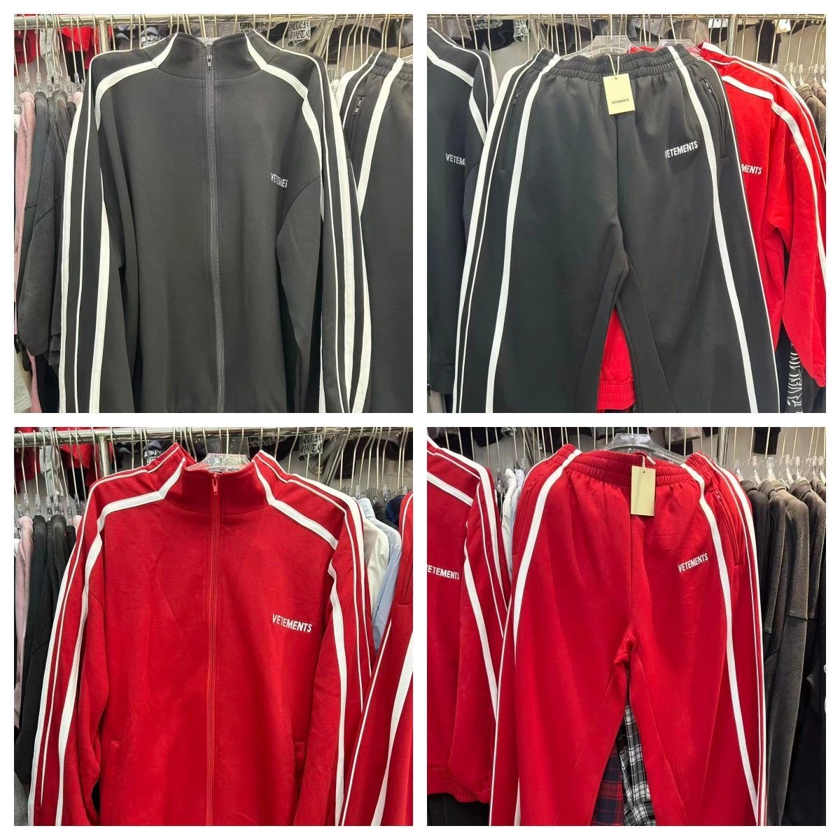 Vetements Striped Track Jacket and Pants Set